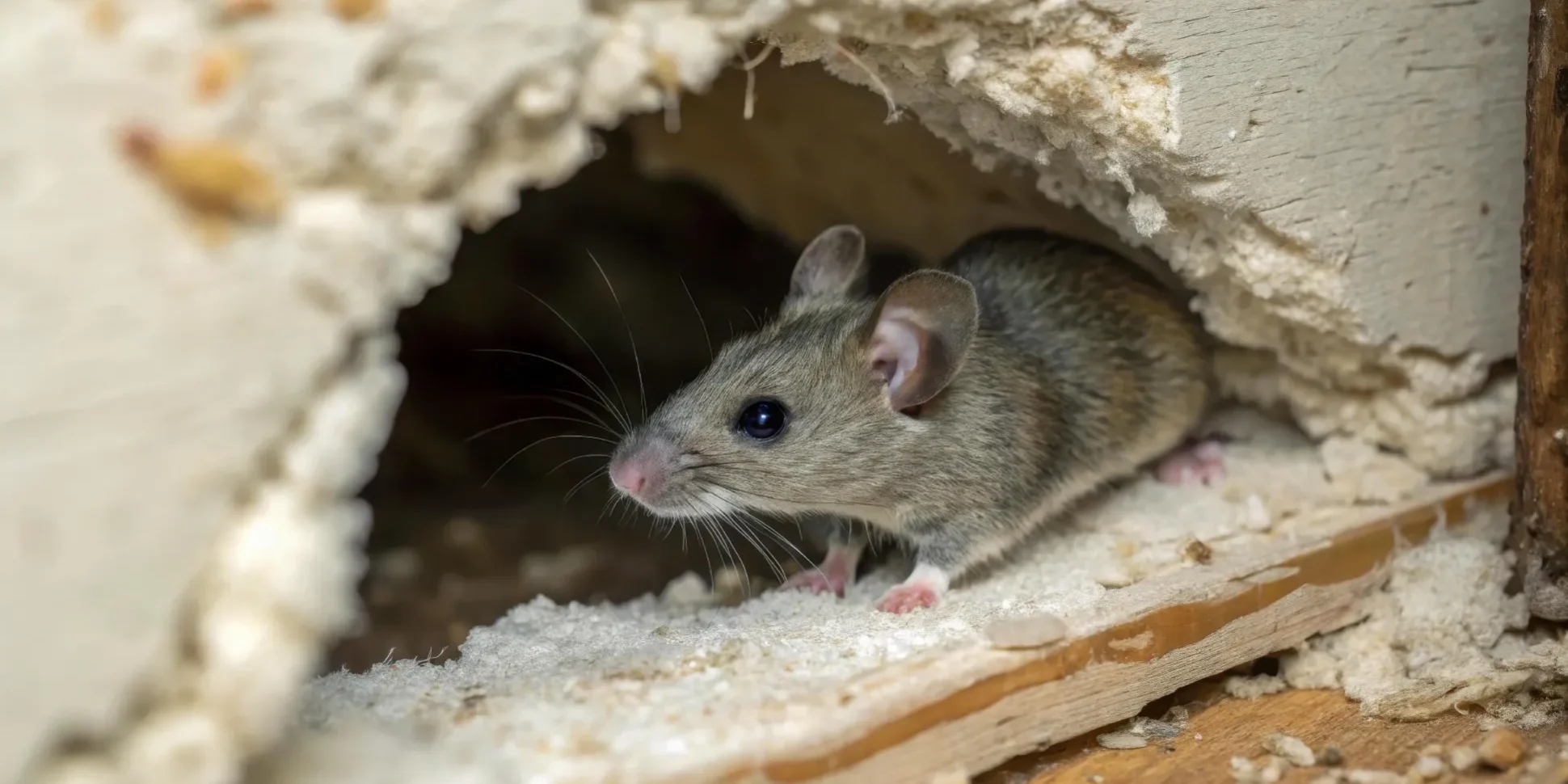 Rodents in Maricopa County damaging insulation inside a home wall