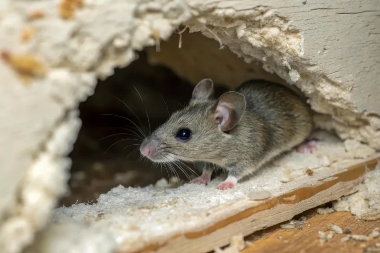 Rodents in Maricopa County damaging insulation inside a home wall